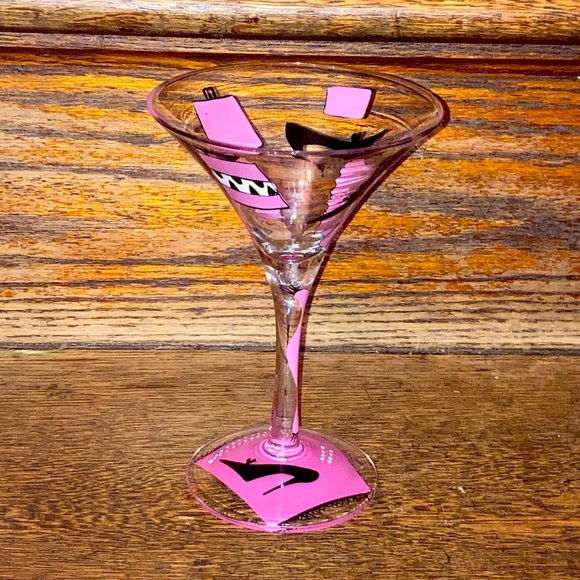 Other - Glass by  Martini Lolita, Santa Barbara Design Hand Painted Lolita Martini Glass